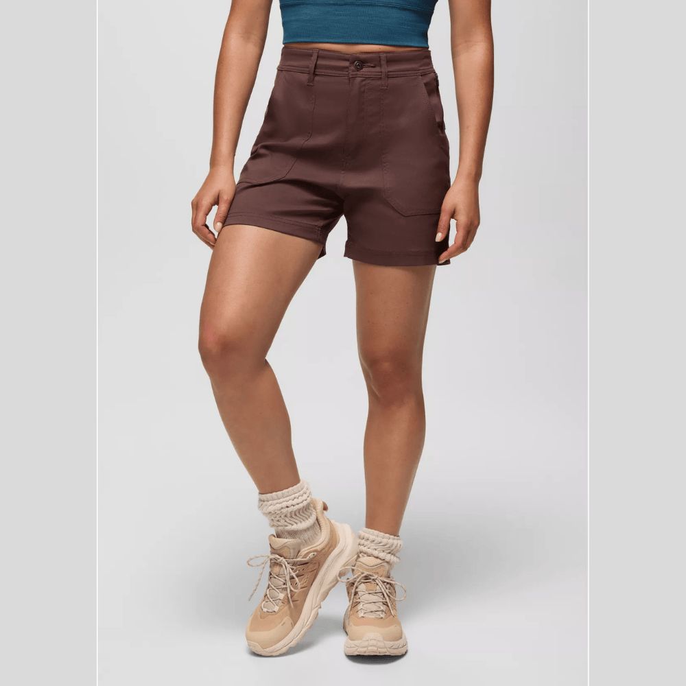 W STRETCH ZION CARGO SHORT  5", Color: MOCHA, Size: 2