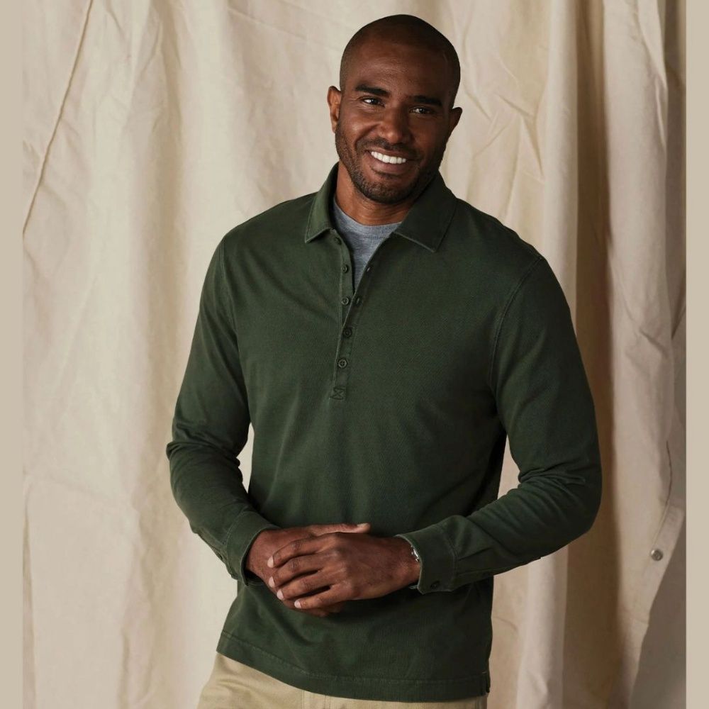 M LENNOX JERSEY POLO, Color: ALPINE, Size: M