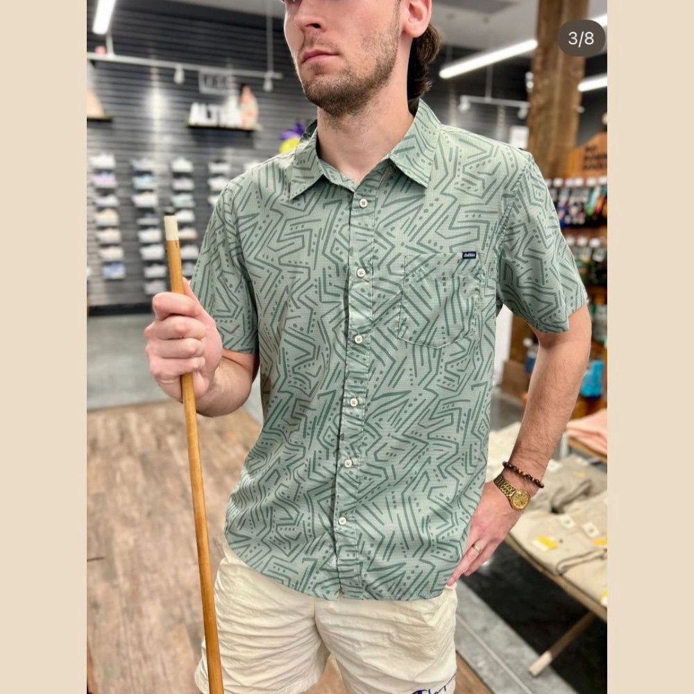 M THE FRIDAY SHIRT BREEZETECH 2.0, Color: THE GREEN BEAN | OLIVE, Size: M