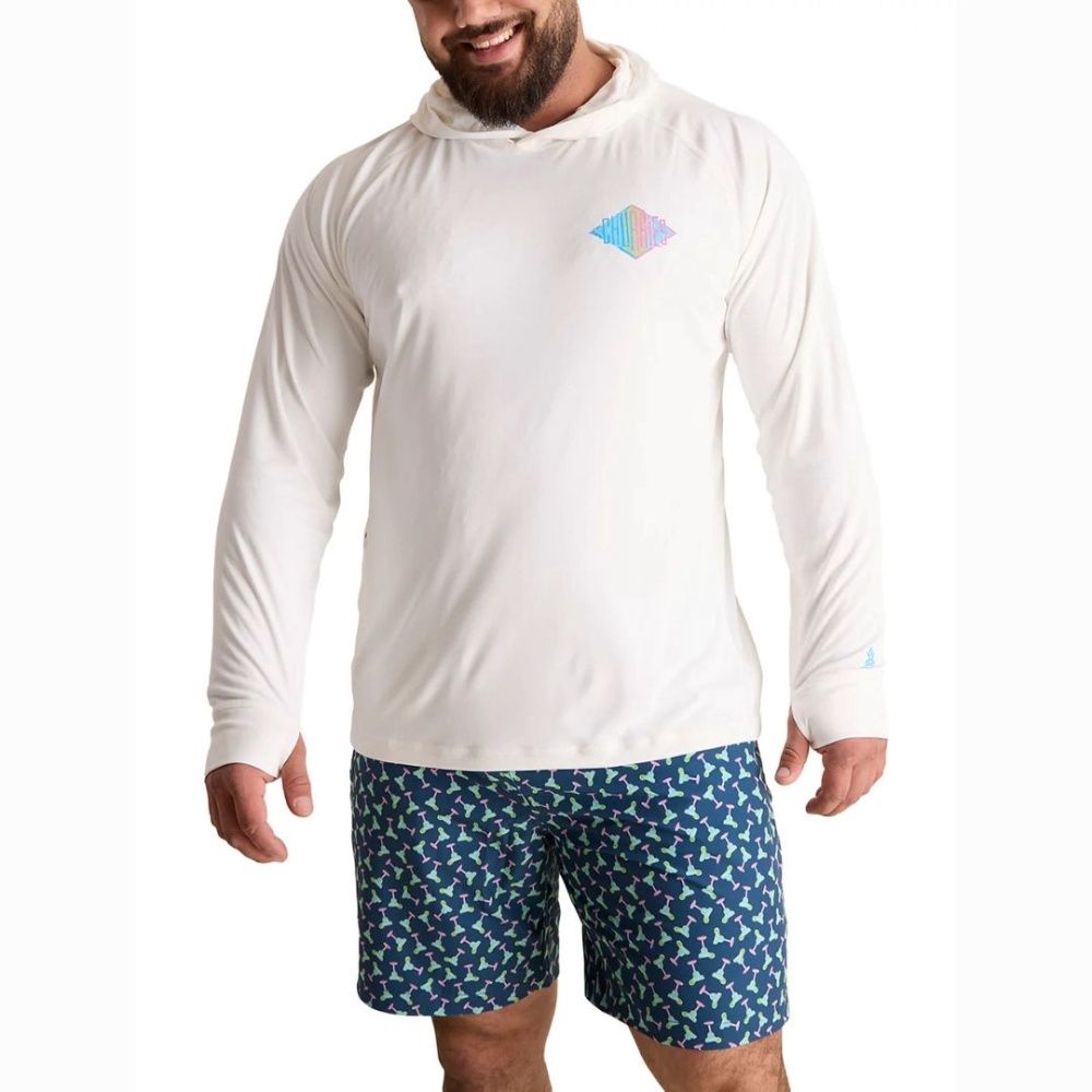 M SUN HOODIE, Color: THE REFLECTOR | PURE WHITE, Size: M