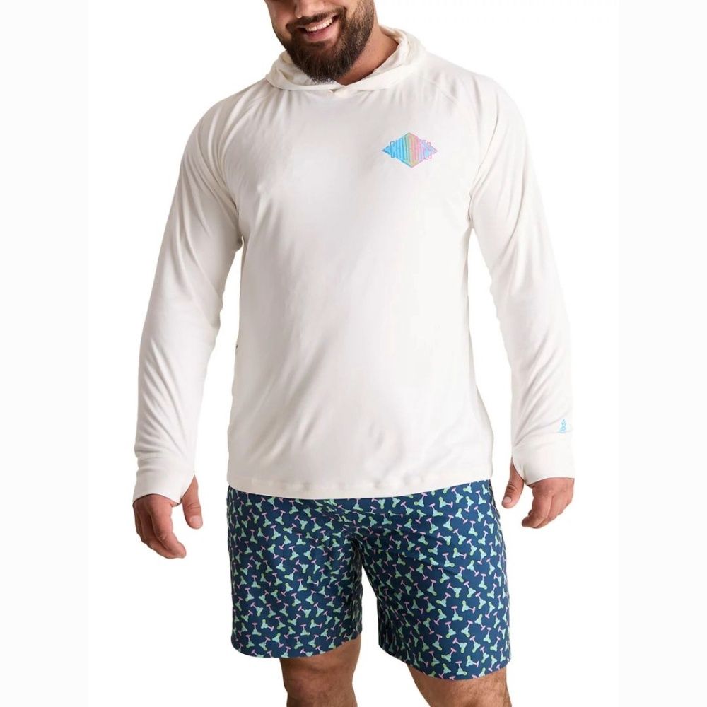 M SUN HOODIE, Color: THE REFLECTOR | PURE WHITE, Size: M