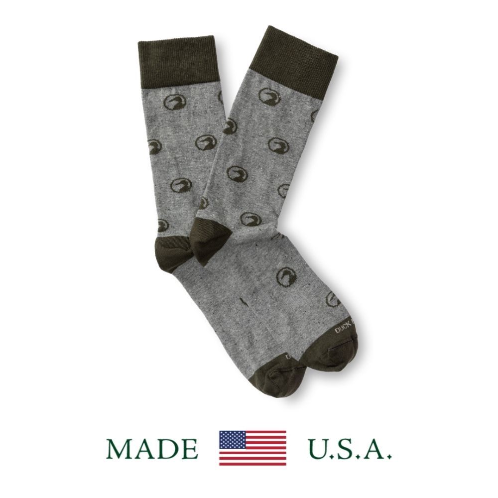 DUCK HEAD MOTIF SOCK, Color: VARSITY GRAY, Size: O/S