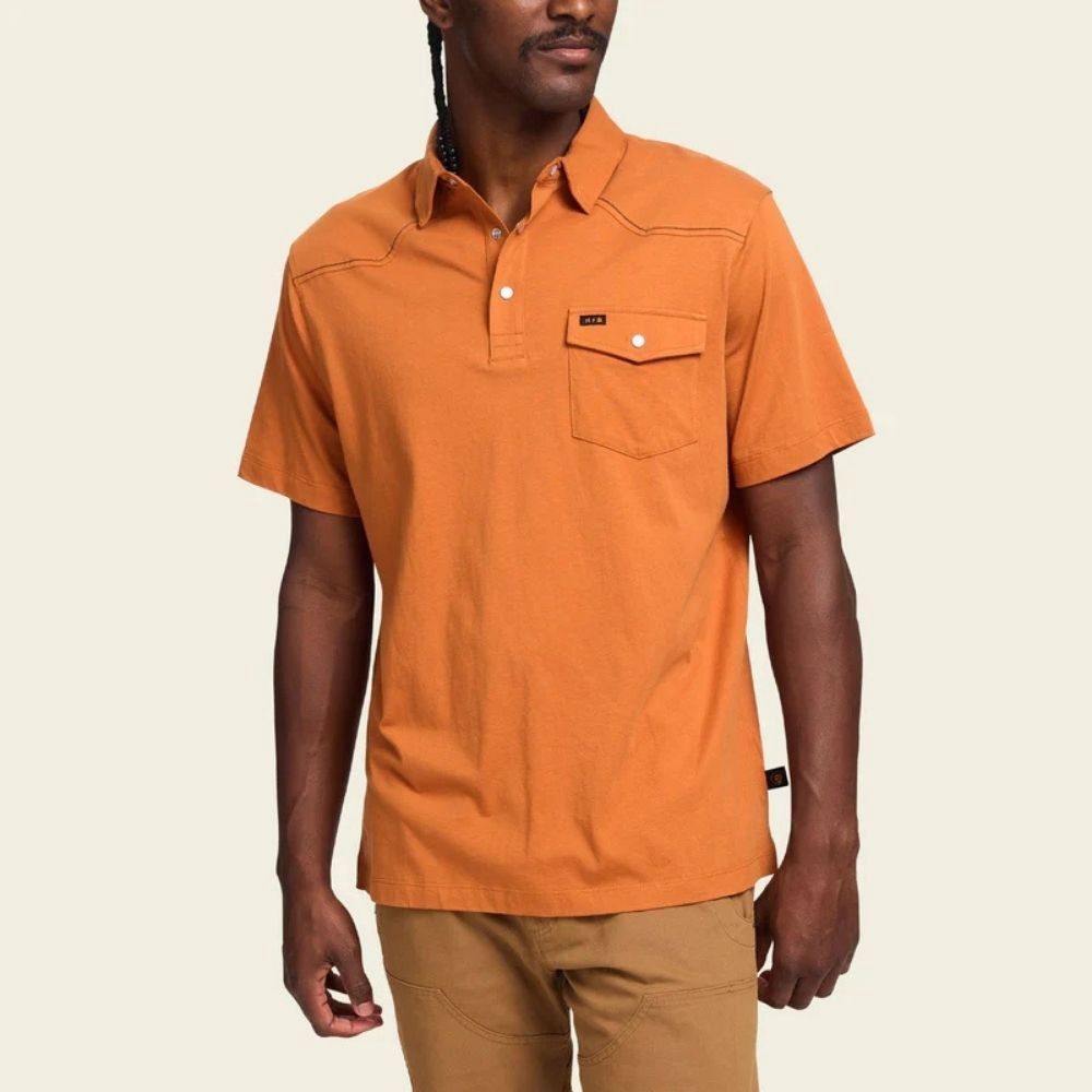 M RANCHERO POLO, Color: ADOBE, Size: XXL