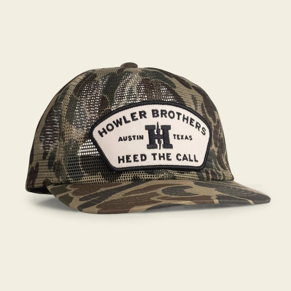 UNSTRUCTURED SNAPBACK HATS, Color: FEEDSTORE CAMO
