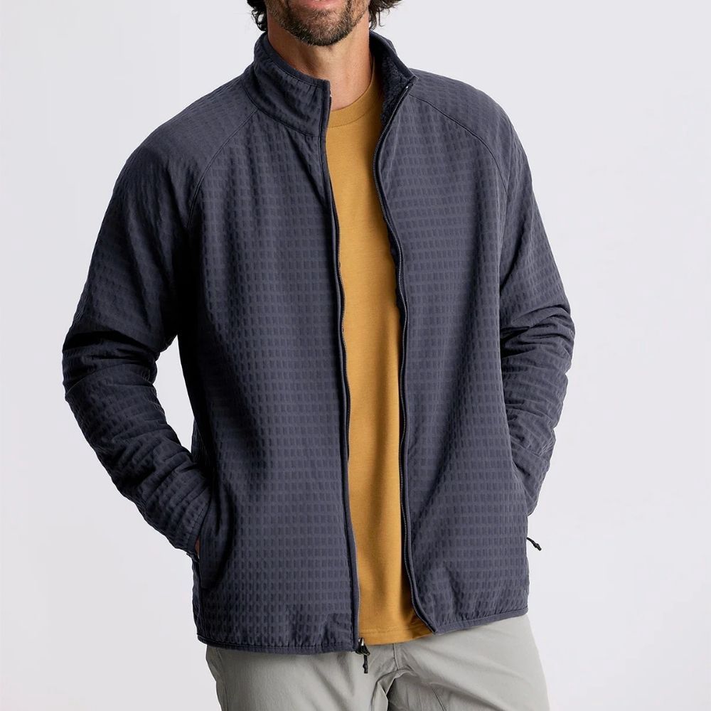 Men's Gridback Fleece Jacket - Storm Cloud, Color: Storm Cloud, Size: XXLARGE