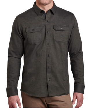 DESCENDR FLANNEL LS, Color: SERPENTINE, Size: L