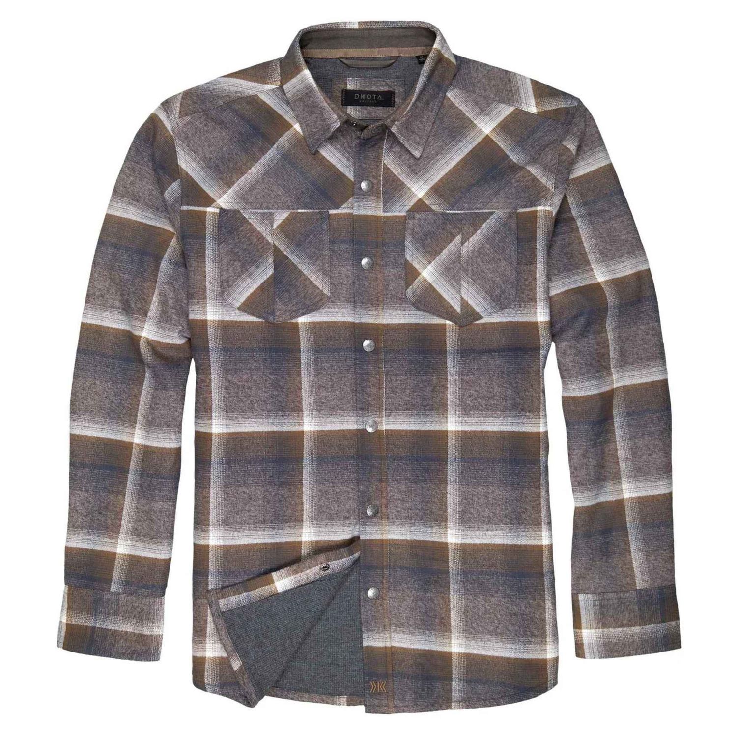 GIBSON SHIRT JACKET, Color: BOULDER, Size: M