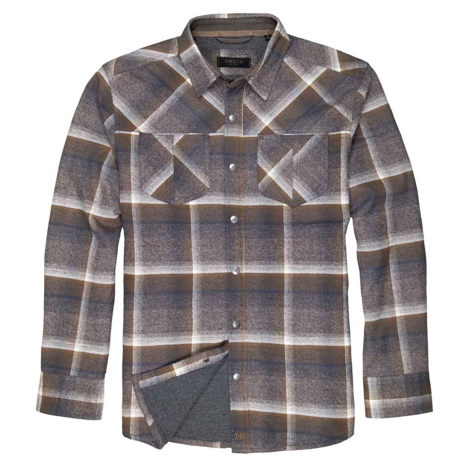 GIBSON SHIRT JACKET, Color: BOULDER, Size: M