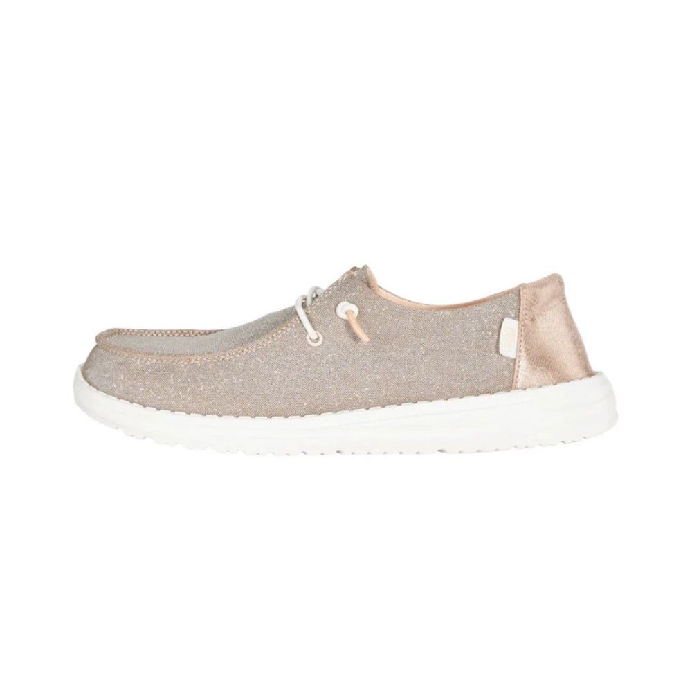 W WENDY METALLIC SPARKLE, Color: ROSE GOLD, Size: W5