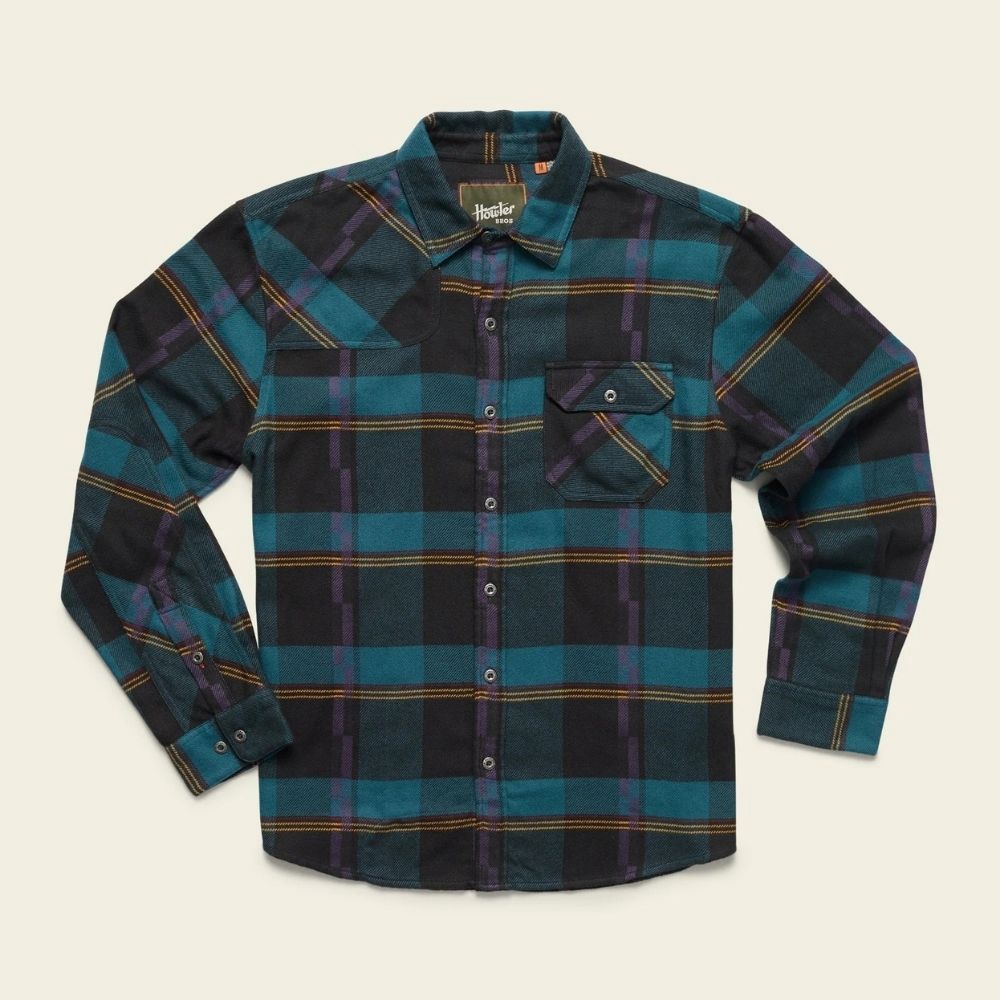 Harker's Flannel Button Up, Color: Backdrop Plaid | Phantom Blue, Size: L
