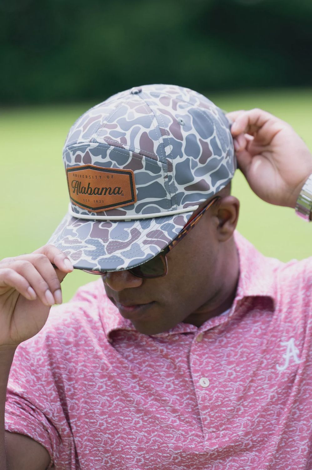 LEATHER PATCH HAT, TEAM: ALABAMA