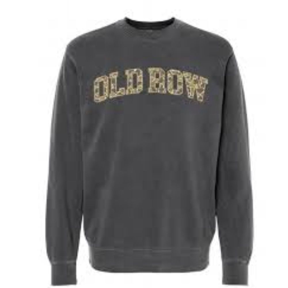 BARSTOOL CAMO PIGMENT CREWNECK, Color: CHARCOAL, Size: 2XL
