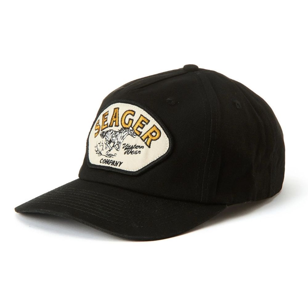 Seager Heritage Cotton Snapback, Color: BLACK, Size: O/S