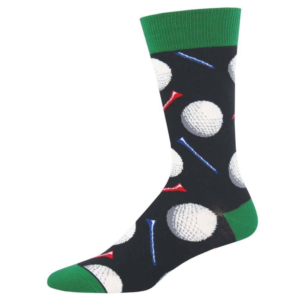 Tee It Up Socks, Color: Black, Size: 10-13