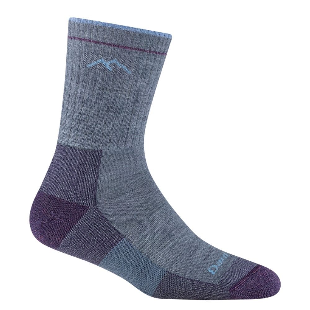 HIKER MICRO CREW MIDWEIGHT WITH CUSHION, Color: LIGHT DENIM, Size: S