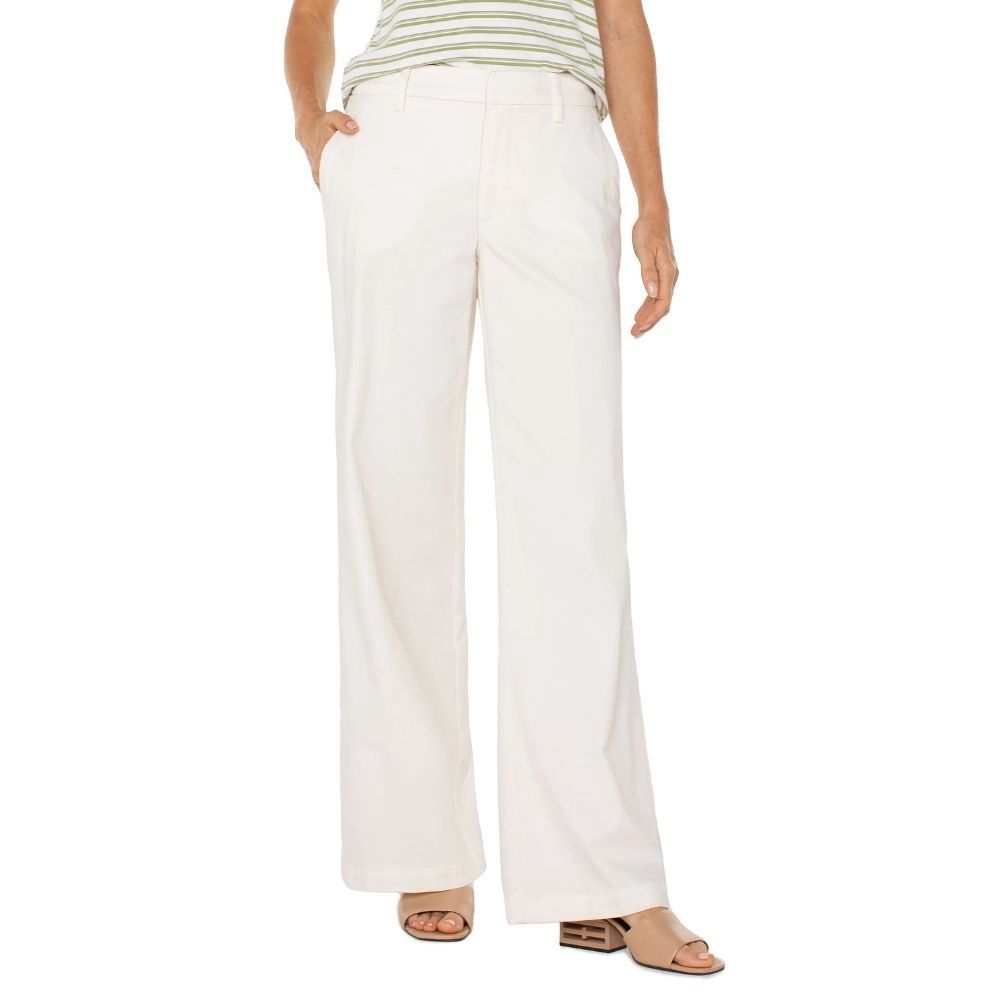 KELSEY WIDE LEG TROUSER, Color: BONE, Size: 4