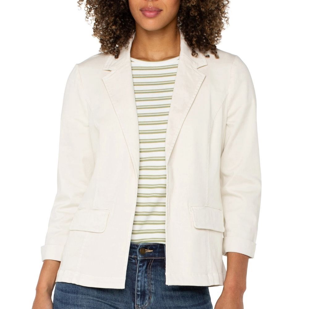 FITTED BLAZER, Color: BONE, Size: XL