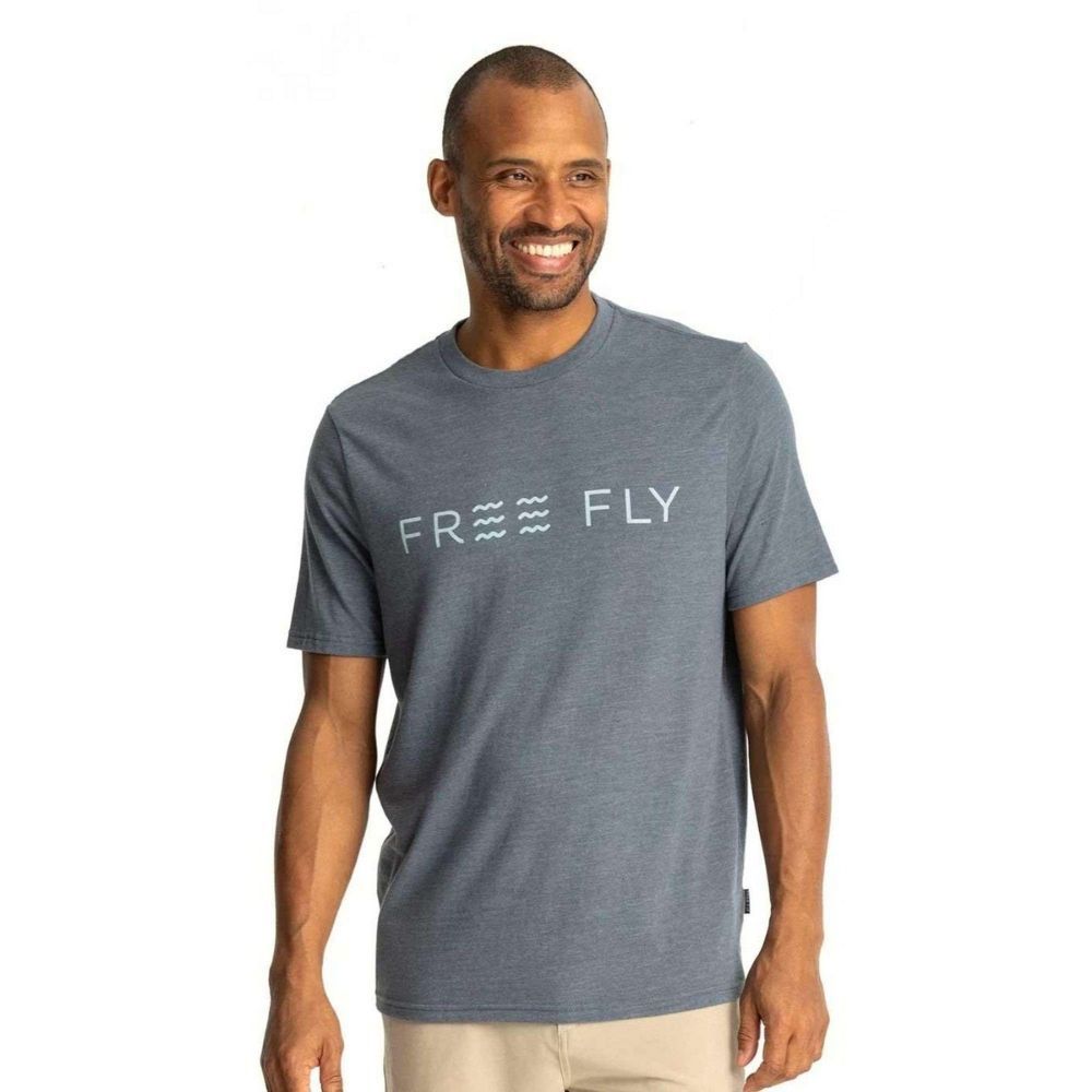 STRAIGHTAWAY TEE, Color: HEATHER STORM CLOUD, Size: MEDIUM