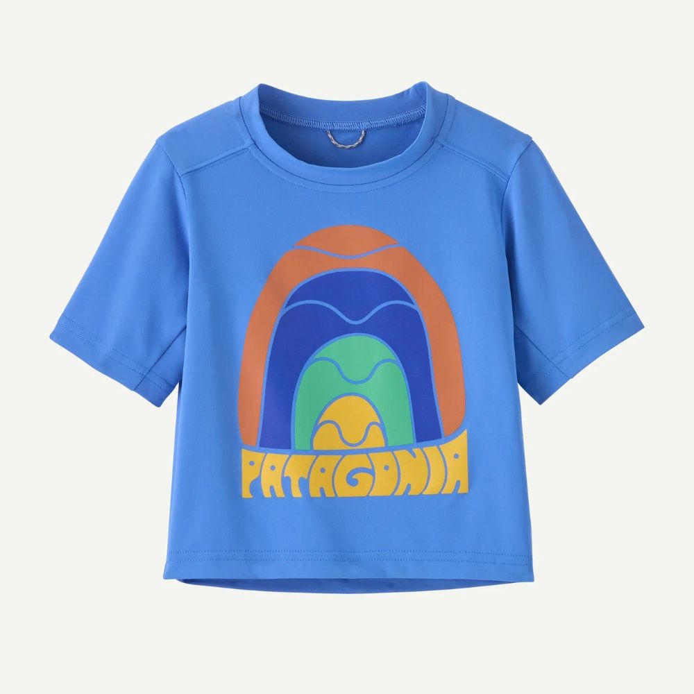 BABY CAP SW T=SHIRT, Color: RAINBOW WAVE-ABUNDANT BLUE, Size: 6M