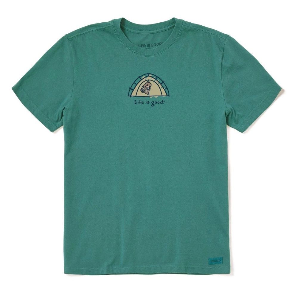 M BEAR TENT CRUSHER-LITE TEE, Color: SPRUCE GREEN, Size: S