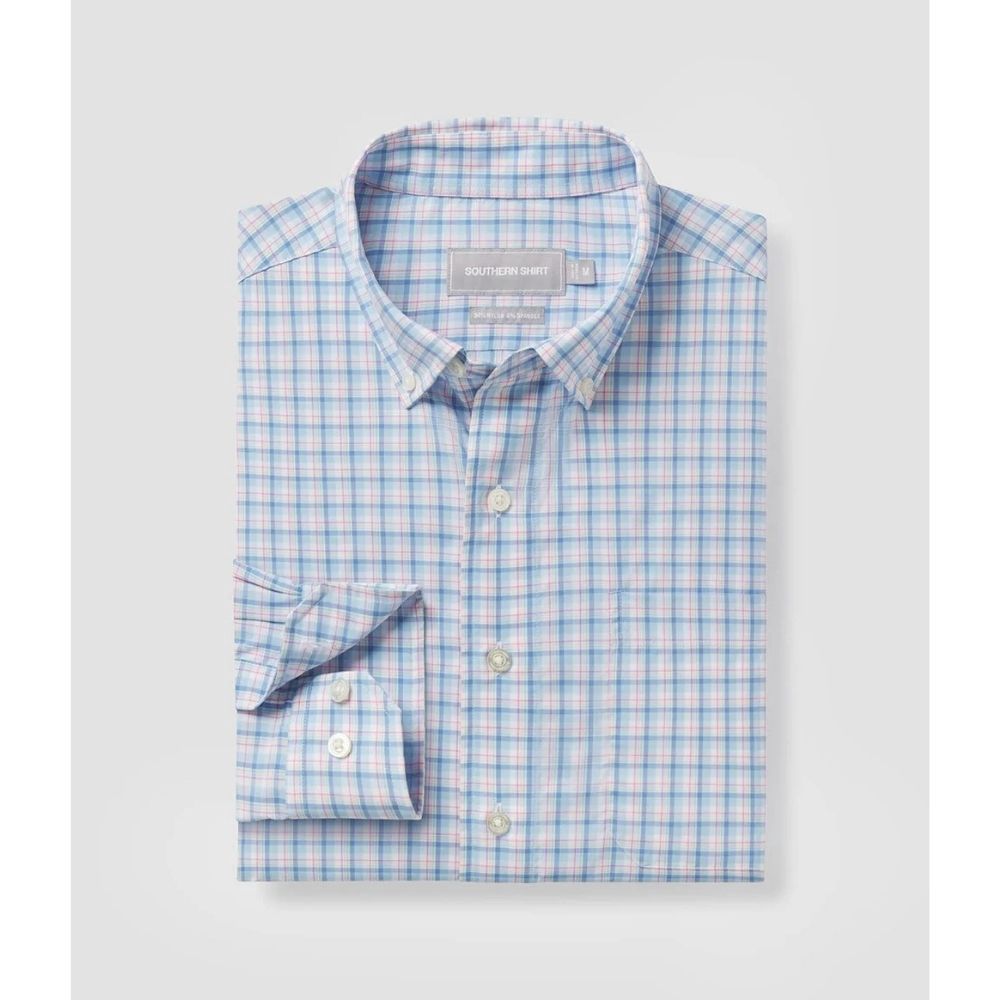 PIEDMONT PLAID LONGSLEEVE, Color: PIEDMONT, Size: MEDIUM