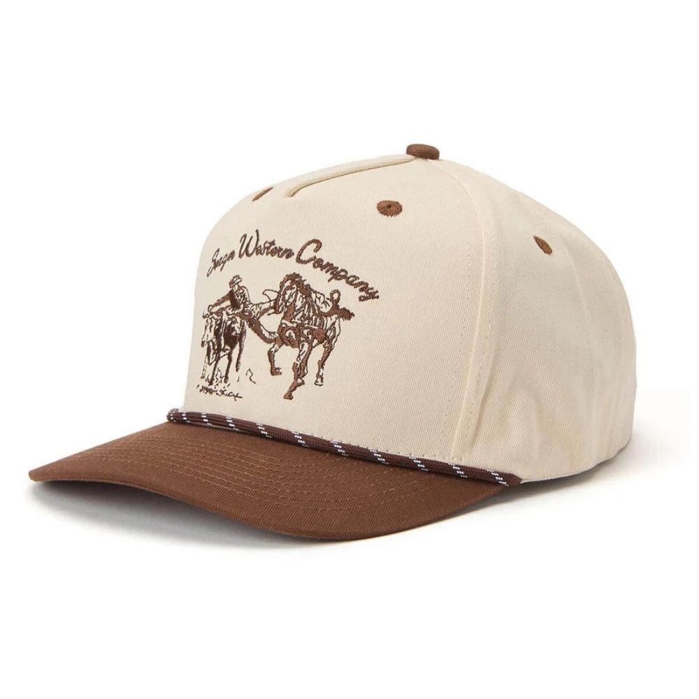 LOS RIOS CANVAS SNAPBACK, Color: CREAM BROWN