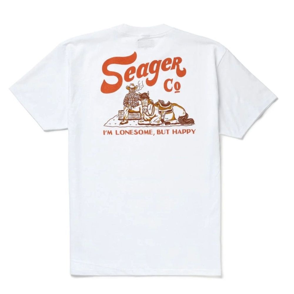 M LONESOME TEE, Color: WHITE, Size: XXL