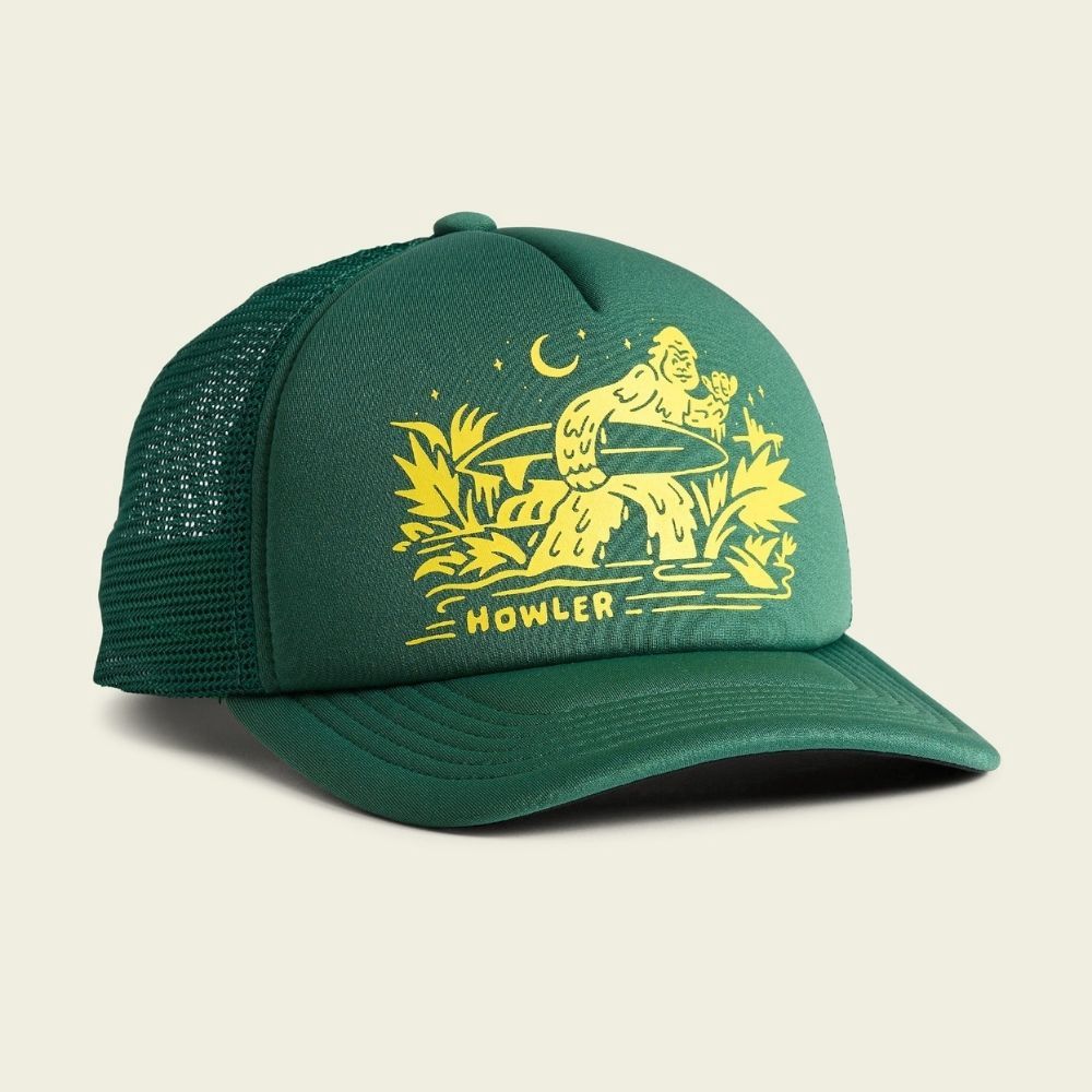 SQUATCH RIDER HAT, Color: FOREST GREEN