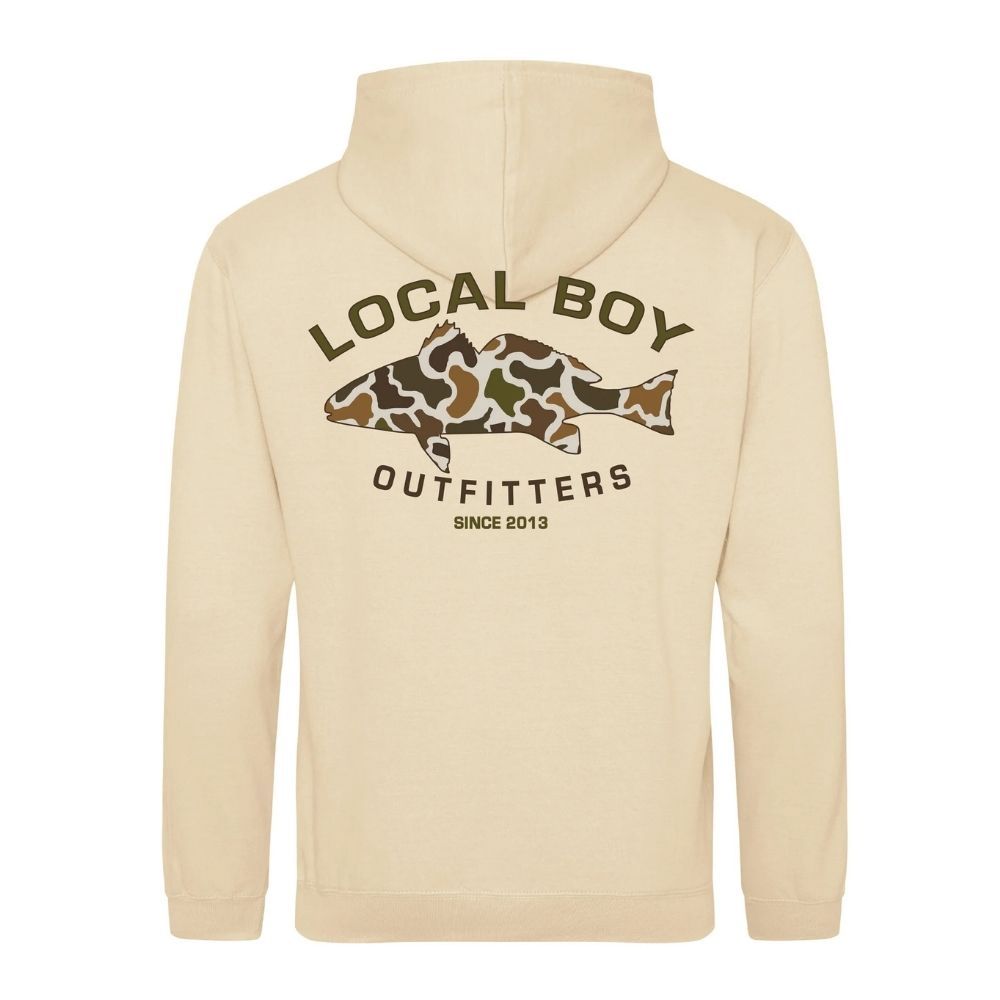 VINTAGE REDFISH HOODIE, Color: DESERT SAND, Size: XXLARGE