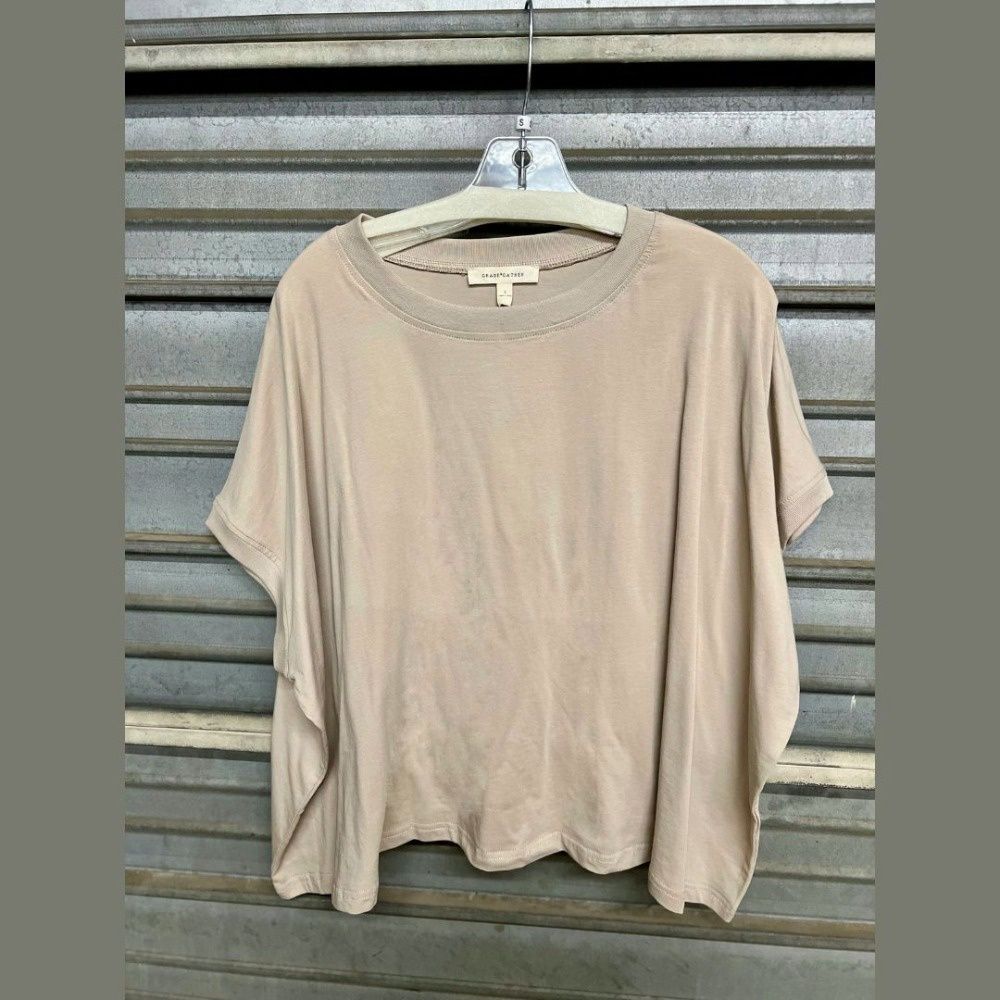 EASY SUMMER SLOUCH TEE, Color: DUST, Size: S