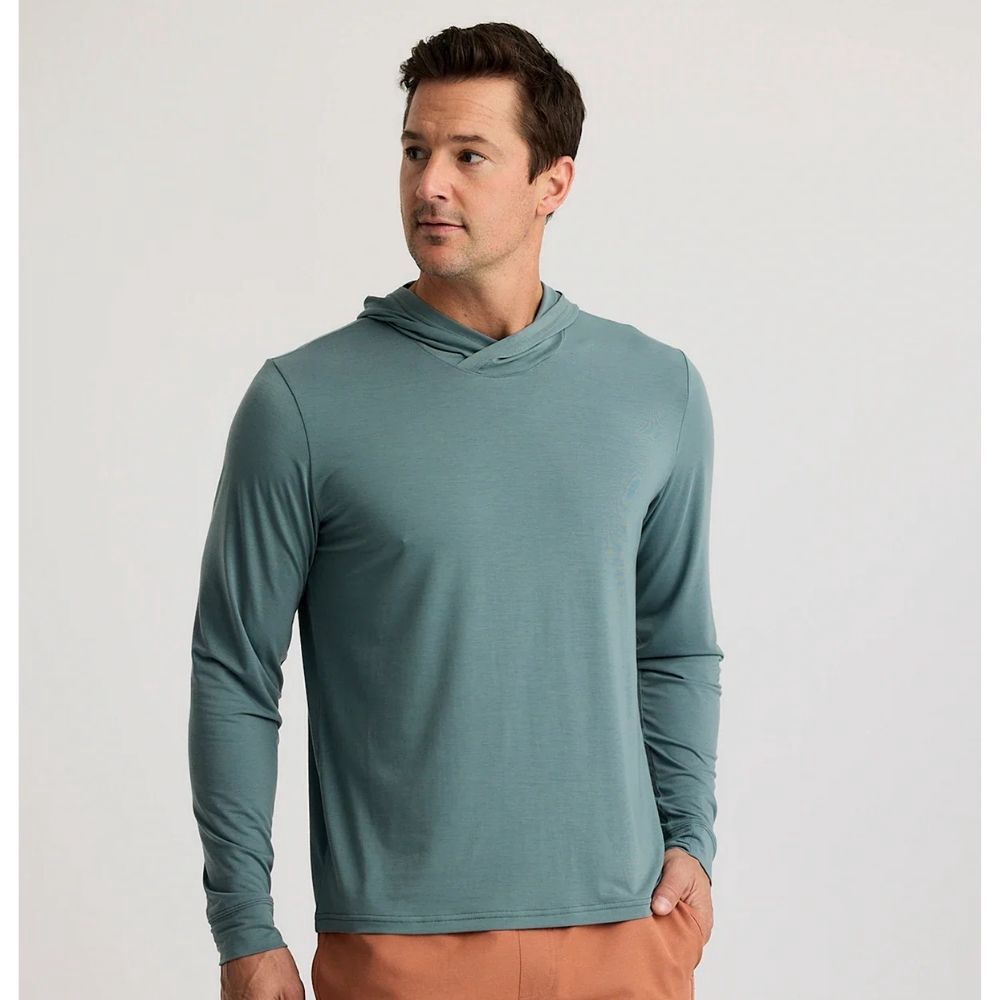 MENS ELEVATE LIGHTWEIGHT HOODIE, Color: STORMY SEA, Size: XXLARGE