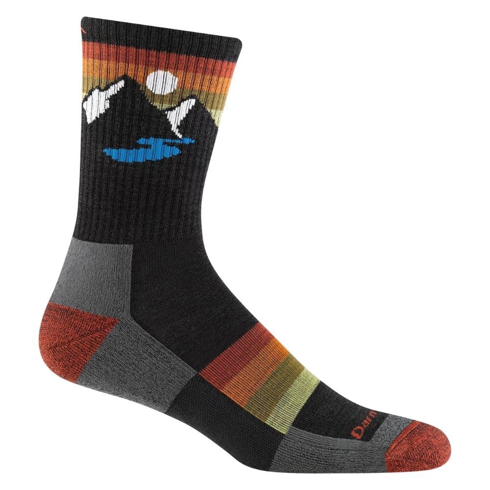SUNSET RIDGE MICRO CREW LIGHTWEIGHT WITH CUSHION, Color: CHARCOAL, Size: M