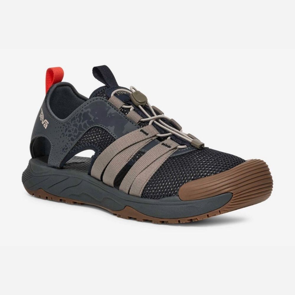 M HYDRATREK CLOSE TOE SANDAL, Color: DARK SHADOW, Size: 9