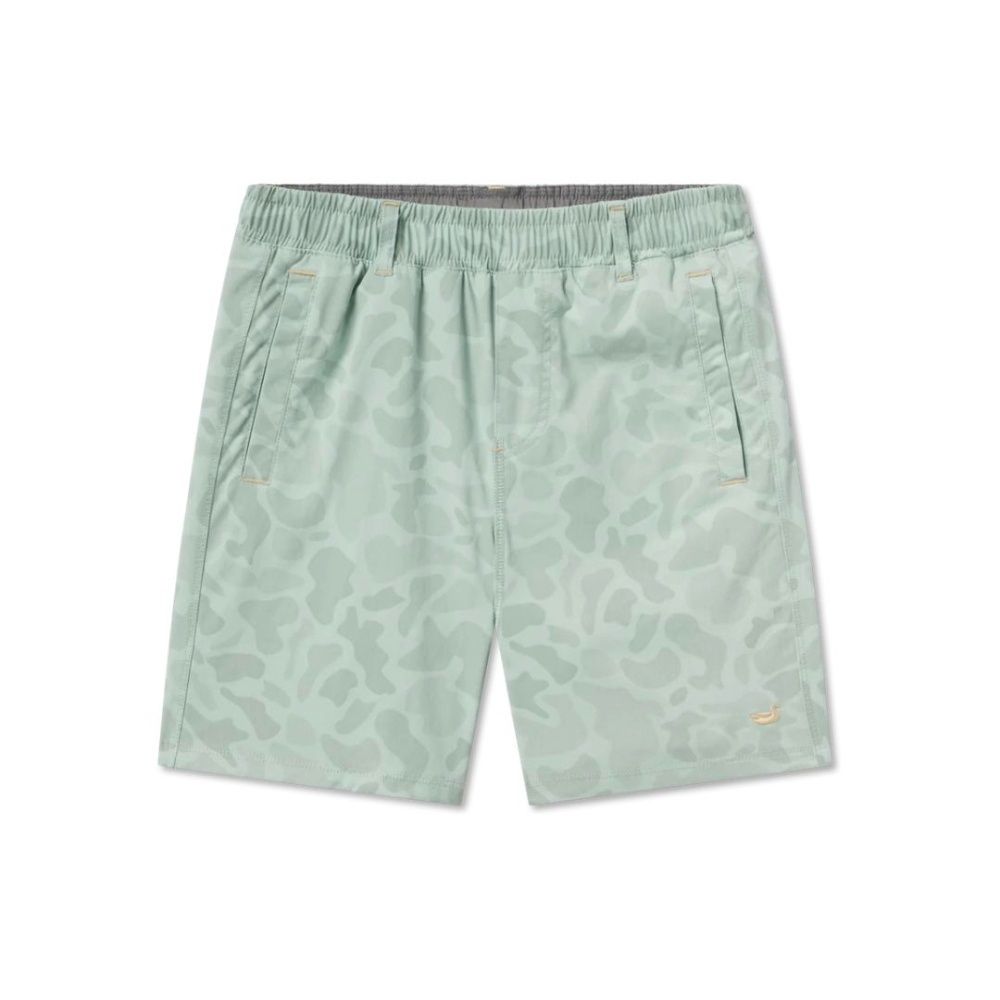Y BILLFISH LINED PERFORMANCE SHORT - CAMO, Color: OLIVE, Size: YXL
