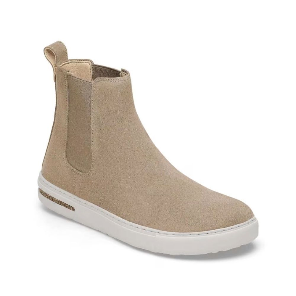 BEND CHELSEA - SUEDE LEATHER, Color: TAUPE, Size: EU37, Width: NARROW FIT