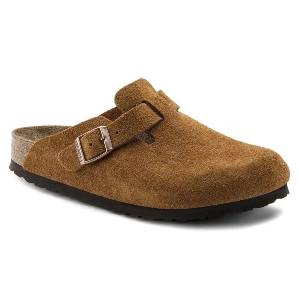 BOSTON SOFT FOOTBED - SUEDE LEATHER, Color: MINK, Size: EU41, Width: REGULAR FIT
