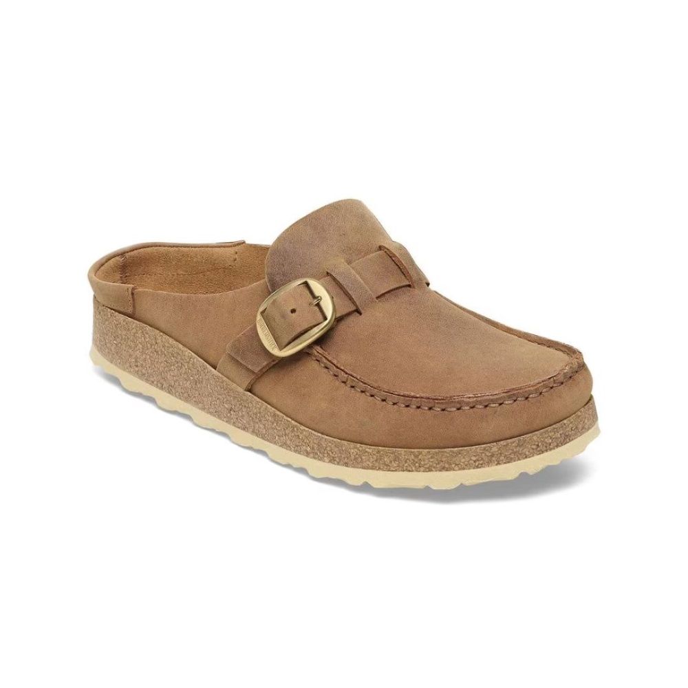 BUCKLEY - OILED LEATHER, Color: COGNAC, Size: EU37, Width: NARROW FIT