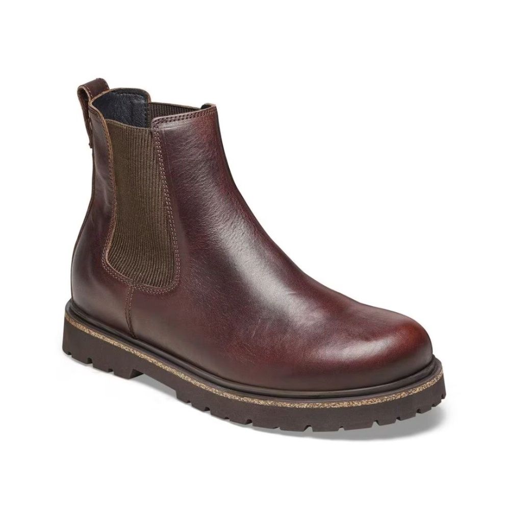 M HIGHWOOD SLIP ON - LEATHER, Color: CHOCOLATE, Size: EU43, Width: REGULAR FIT