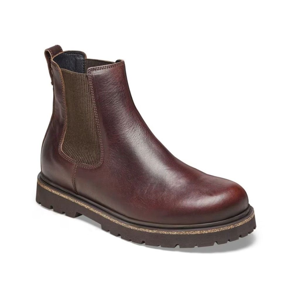 M HIGHWOOD SLIP ON - LEATHER, Color: CHOCOLATE, Size: EU43, Width: REGULAR FIT