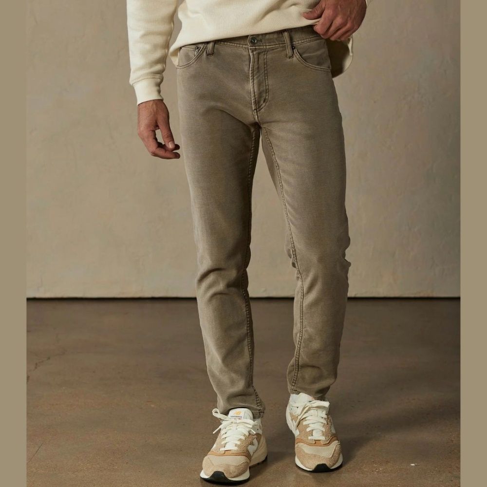 M COMFORT TERRY PANT, Color: TAUPE, Size: 34X34