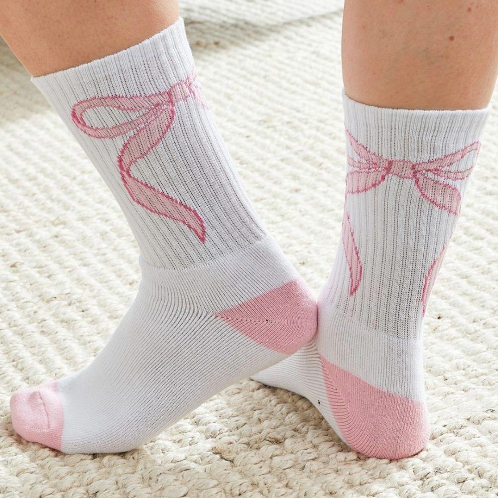 CREW KNIT SOCKS, Style: BOW