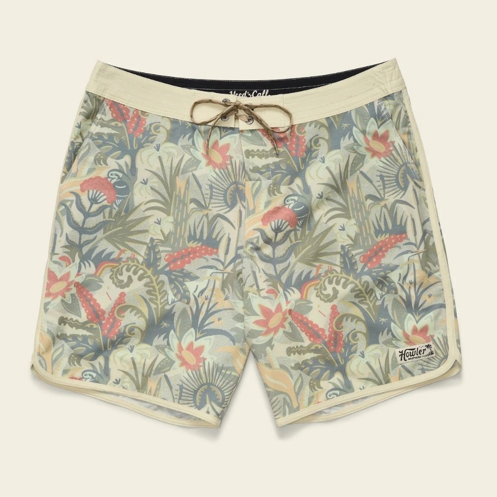 BRUJA BOARDSHORTS, Color: OTTINE SCENE OFF WHITE, Size: 32