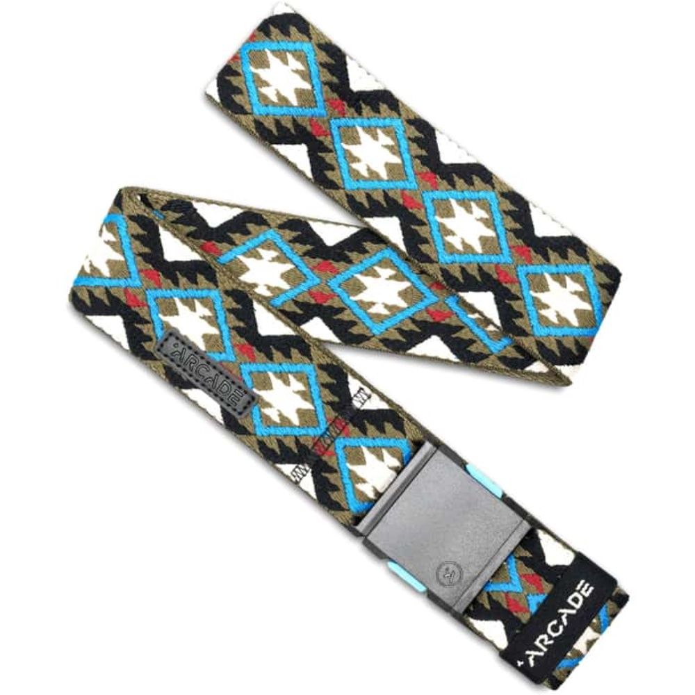 U TWILIGHT SLIM BELTS, Color: OAT | TURQUOISE, Size: 40"