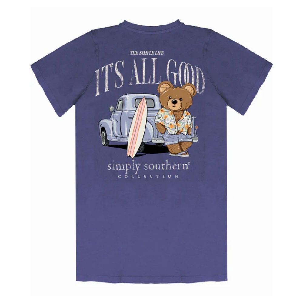 SHORTSLEEVE ALL GOOD TSHIRT, Color: WASHED NAVY, Size: SMALL