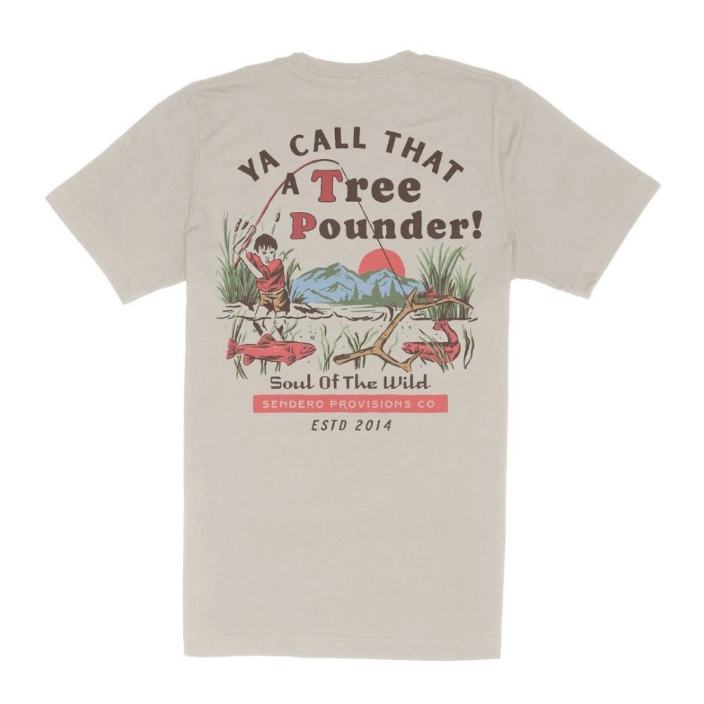 TREE POUNDER T-SHIRT, Color: SAND, Size: M
