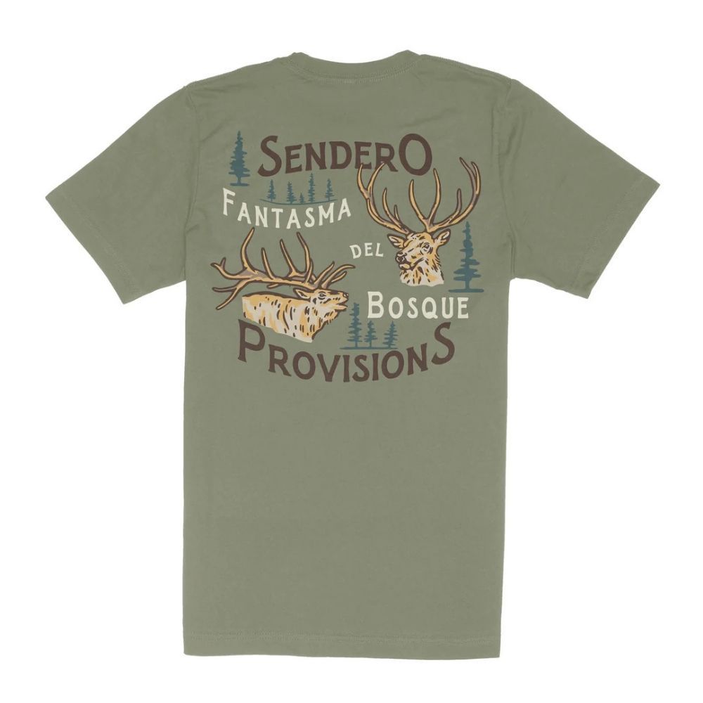 ELK T-SHIRT, Color: SAGE, Size: XXXLARGE