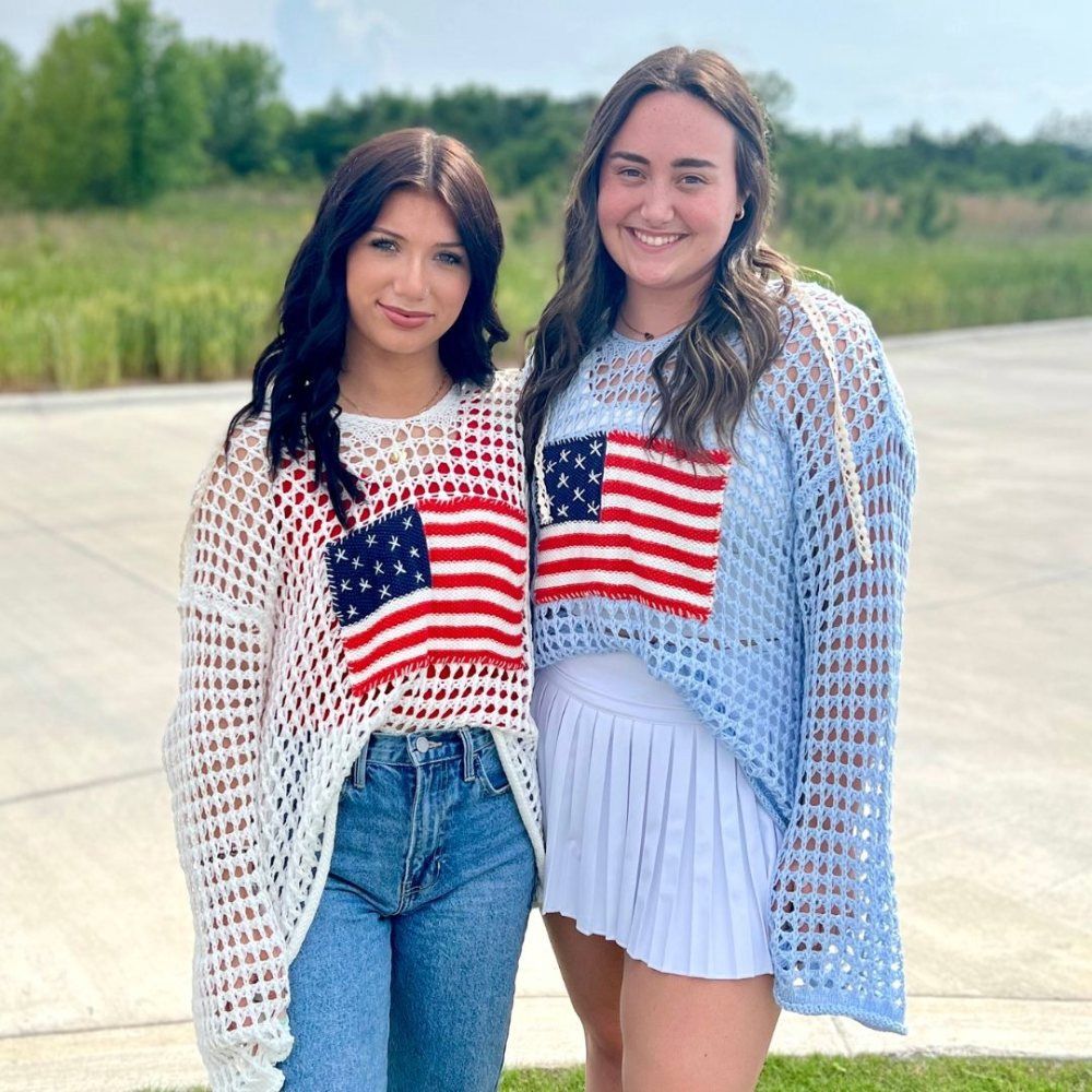 W HOLEY USA HOODIE, Color: IVORY, Size: L