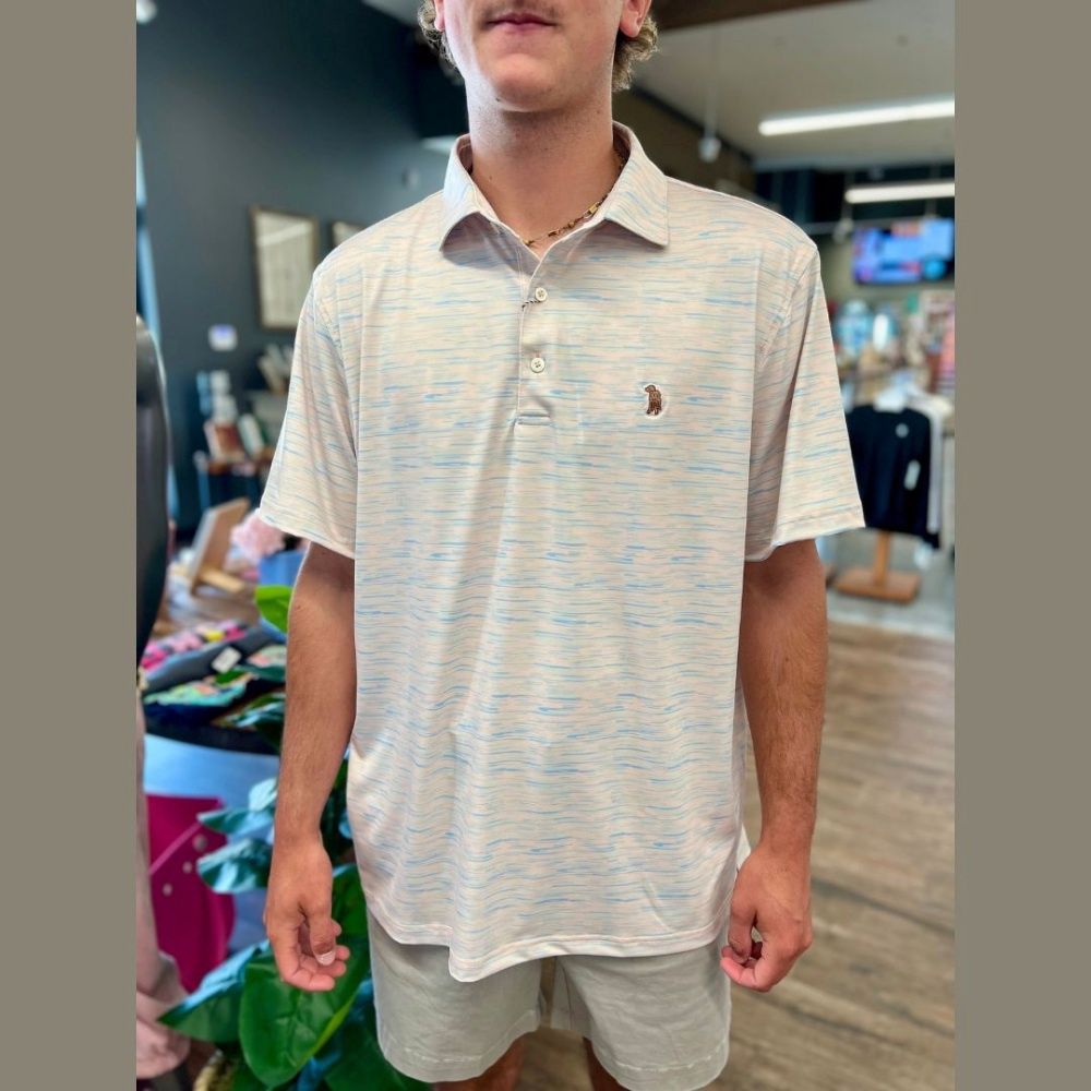 M SIGNATURE POLO - SPACE DYE, Size: XXL, Style: MELON