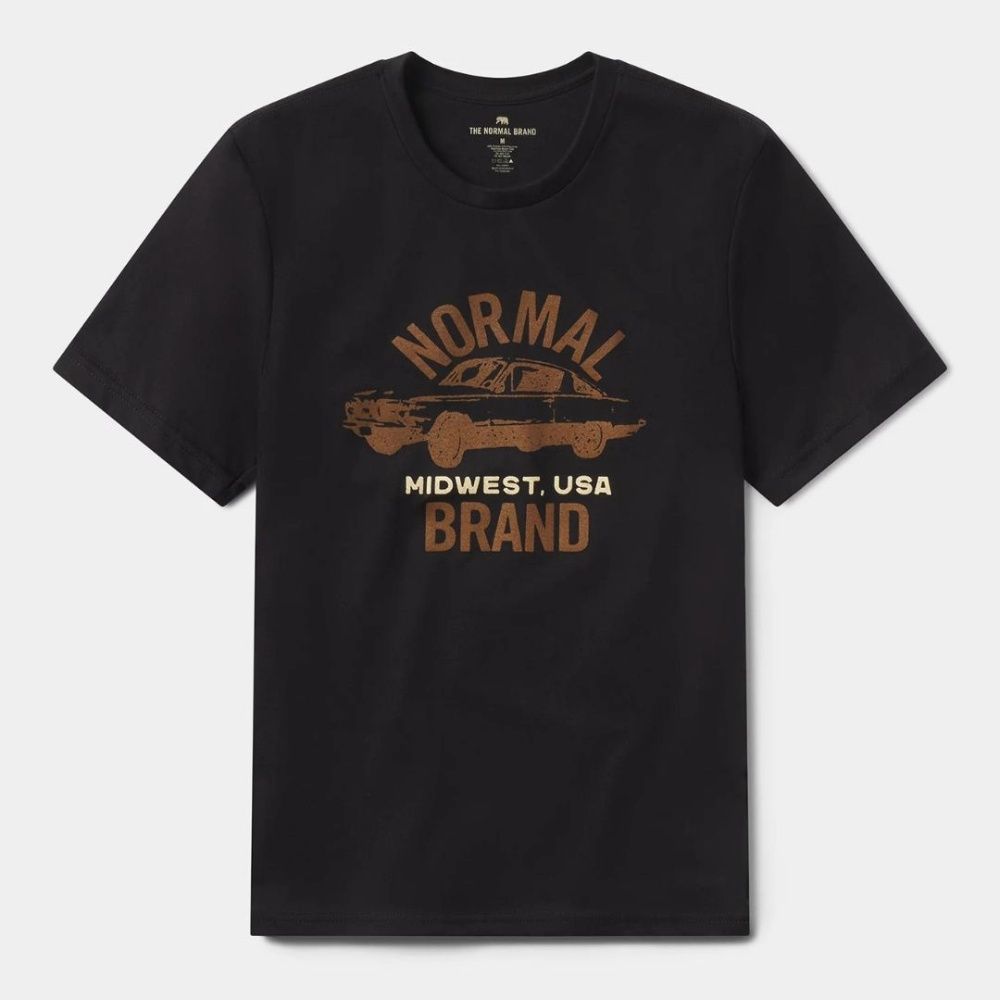 M MUSCLE CAR TEE, Color: BLACK, Size: S