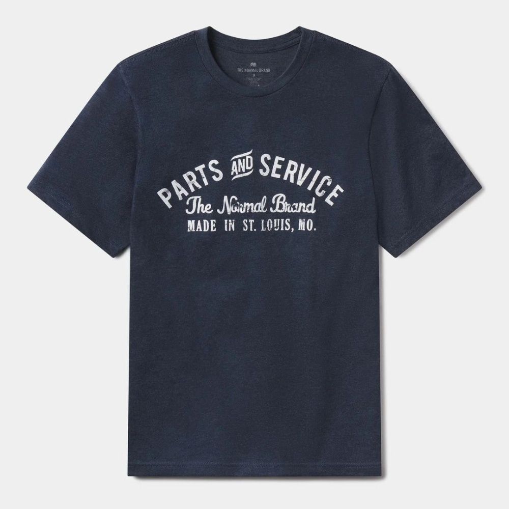 M PARTS AND SERVICE TEE, Color: MIDNIGHT NAVY, Size: M